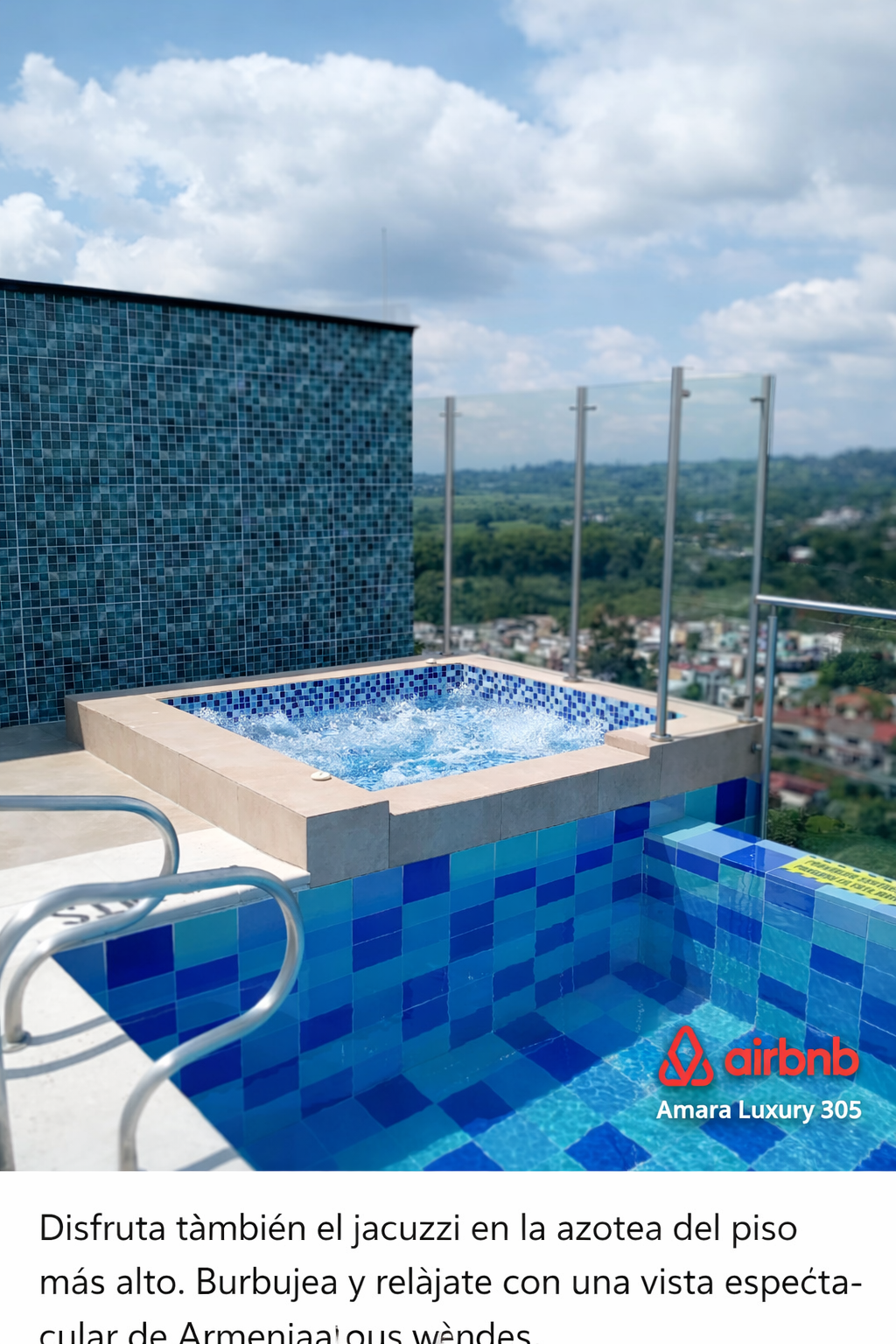 Rooftop: piscina y gimnasio