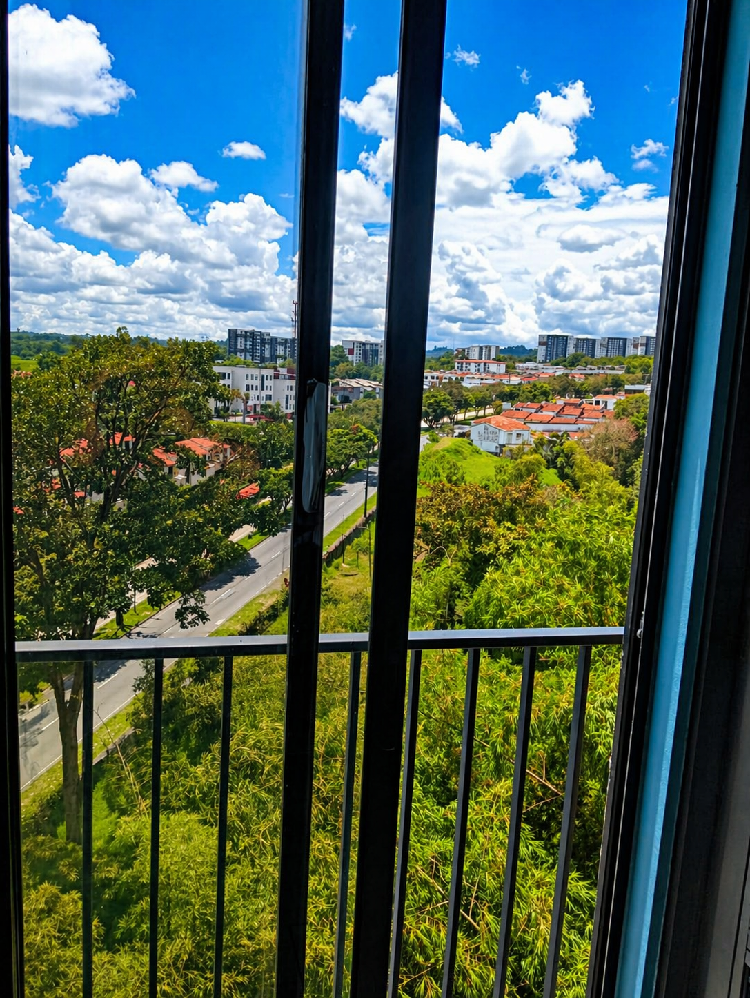 Balcón privado con vista panorámica
