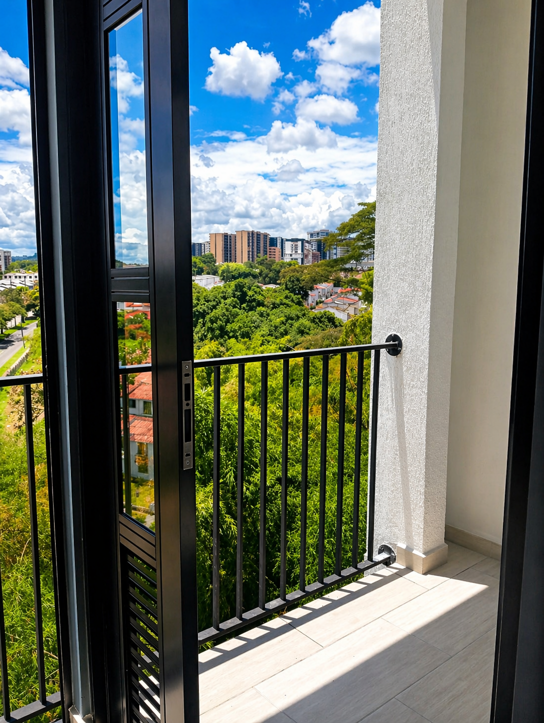 Balcón privado con vista panorámica